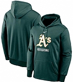 Men's Oakland Athletics Nike Green 2020 Postseason Collection Pullover Hoodie